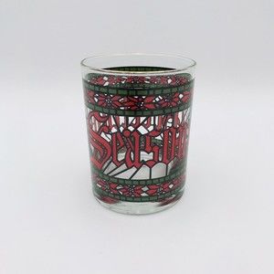 Houze Seasons Greetings Whiskey Old Fashioned Rocks Cocktail Glass Vintage